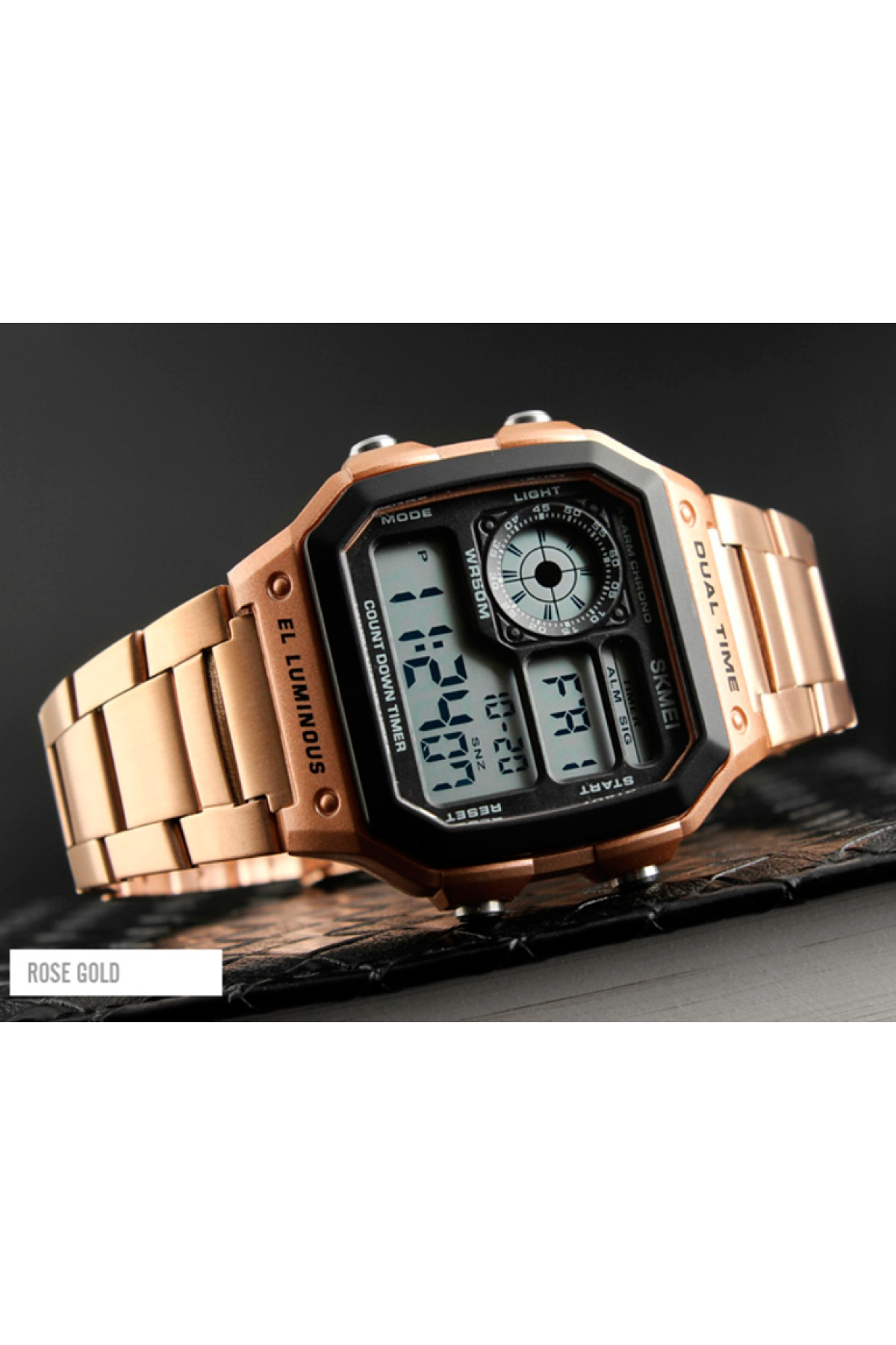 Чоловічий годинник  Skmei Ripple RoseGold 1335