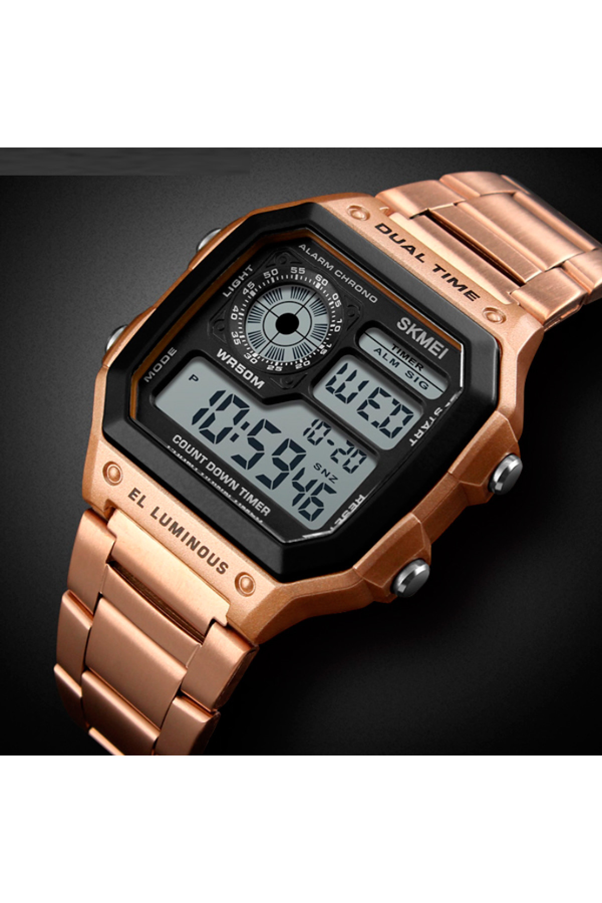 Чоловічий годинник  Skmei Ripple RoseGold 1335