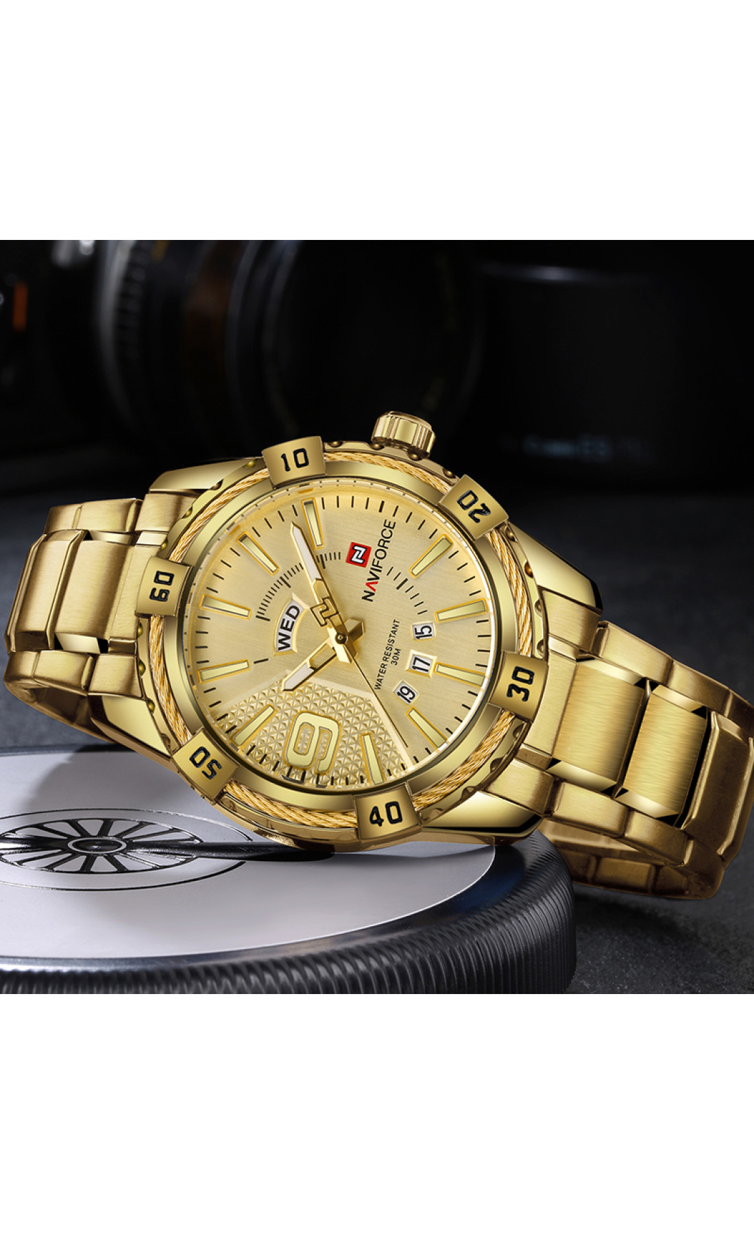 Чоловічий годинник  Naviforce Yacht Gold