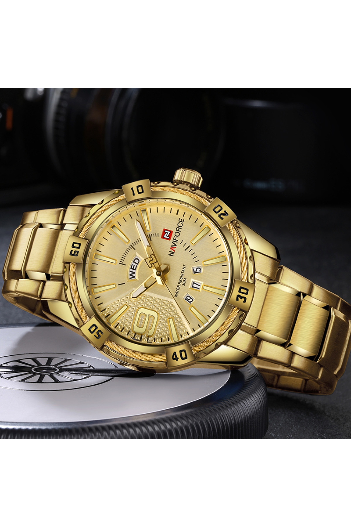 Чоловічий годинник  Naviforce Yacht Gold