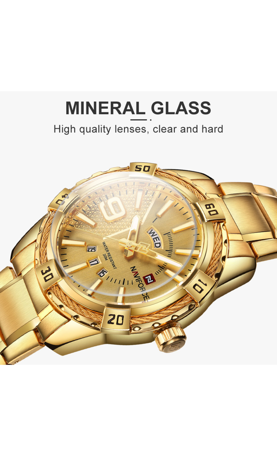 Чоловічий годинник  Naviforce Yacht Gold