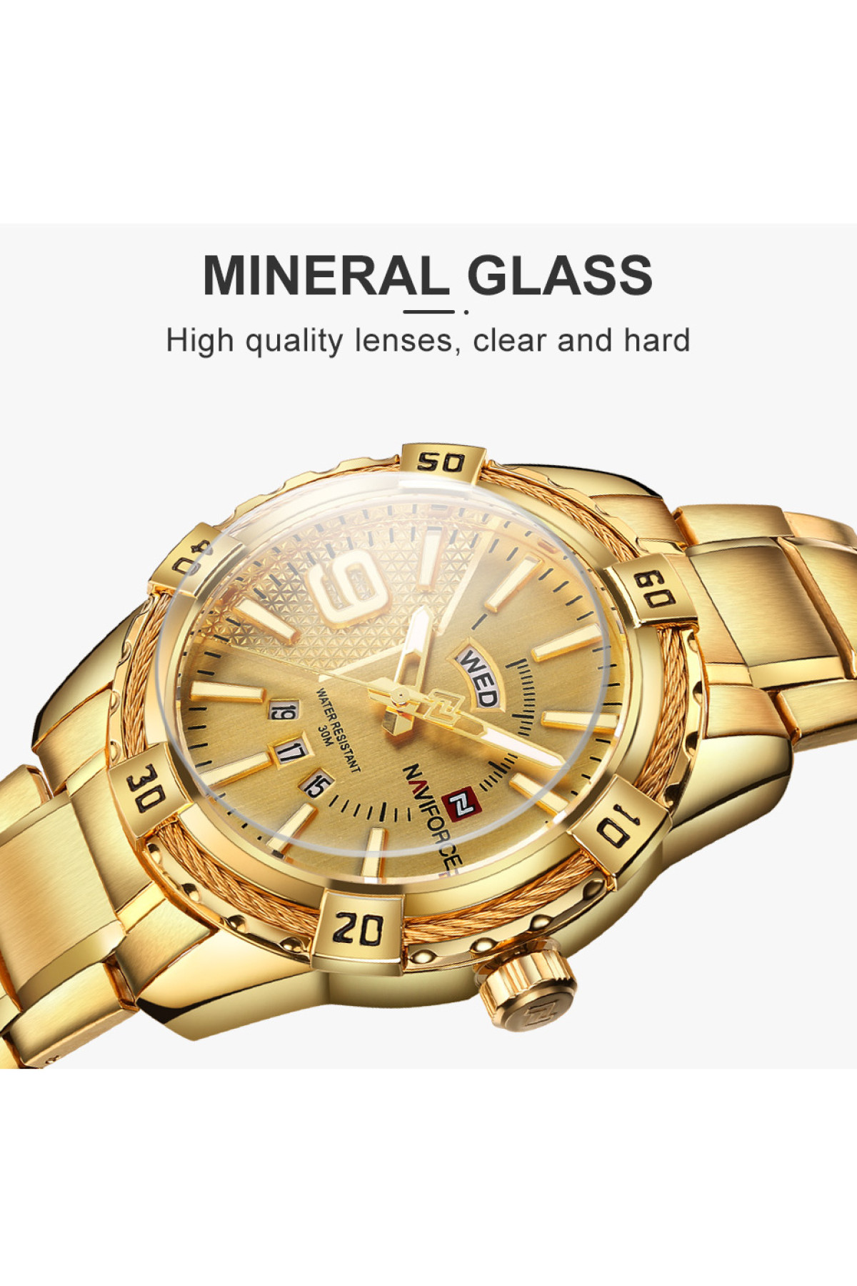 Чоловічий годинник  Naviforce Yacht Gold