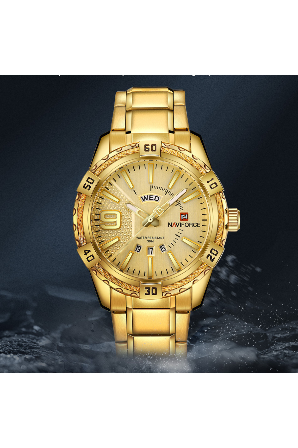 Чоловічий годинник  Naviforce Yacht Gold