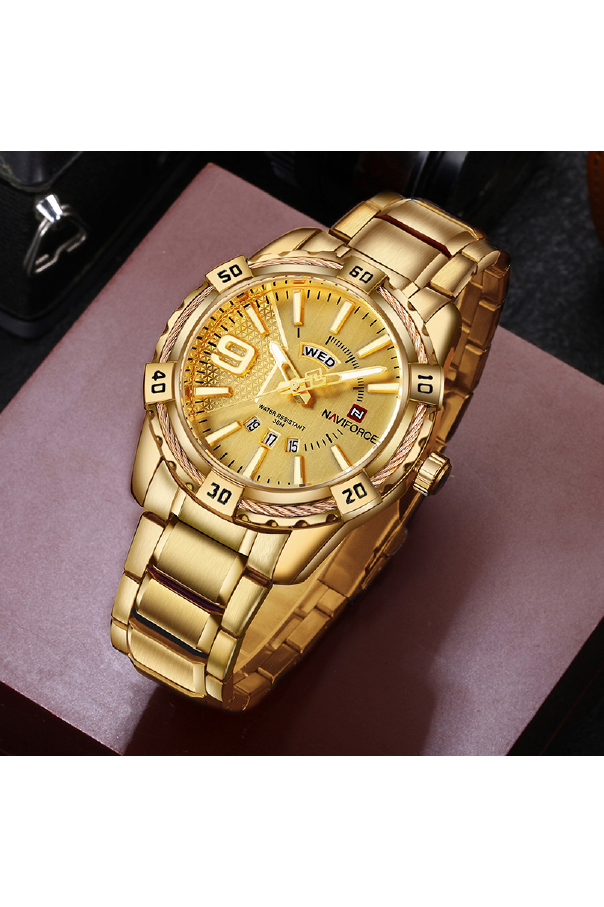 Чоловічий годинник  Naviforce Yacht Gold