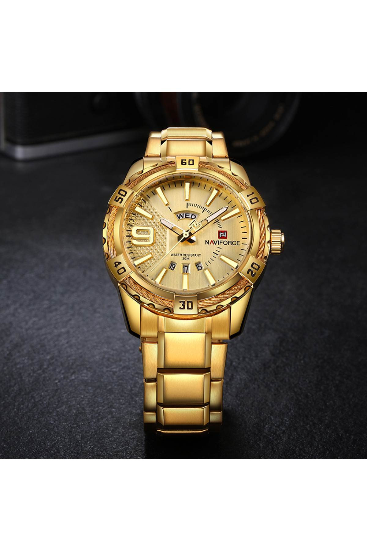 Чоловічий годинник  Naviforce Yacht Gold