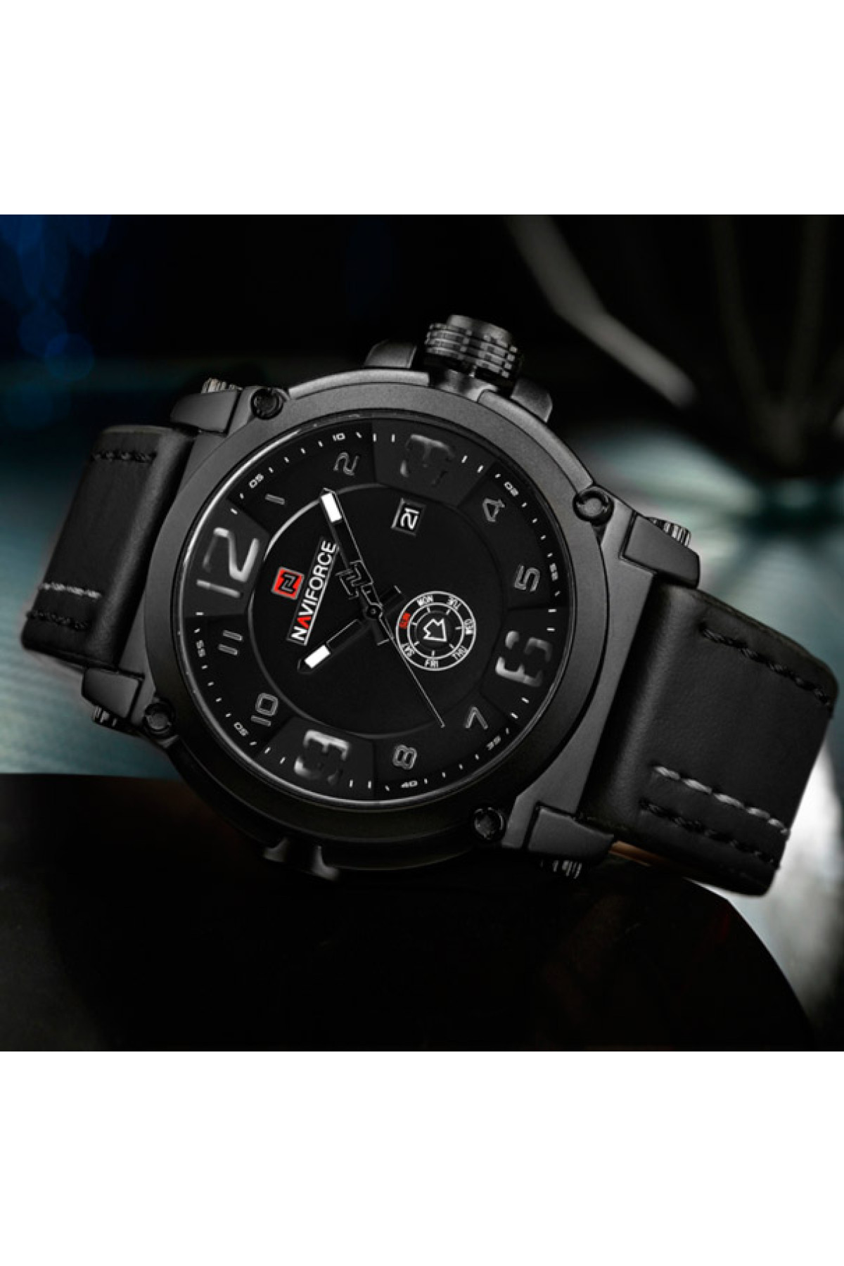 Чоловічий годинник  Naviforce Plaza Black NF9099