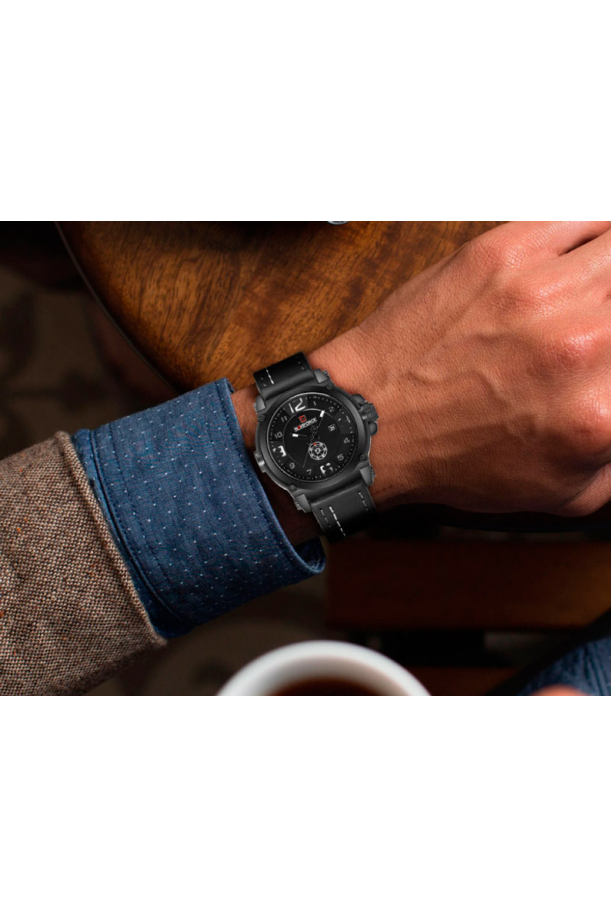 Чоловічий годинник  Naviforce Plaza Black NF9099