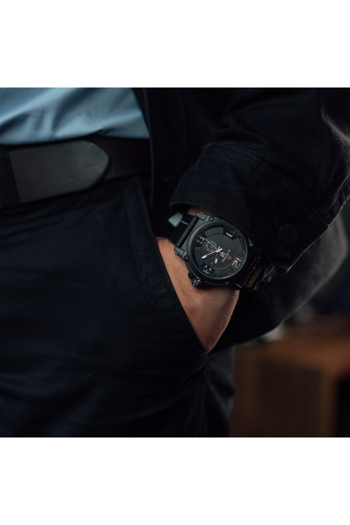 Чоловічий годинник  Naviforce Plaza Black NF9099