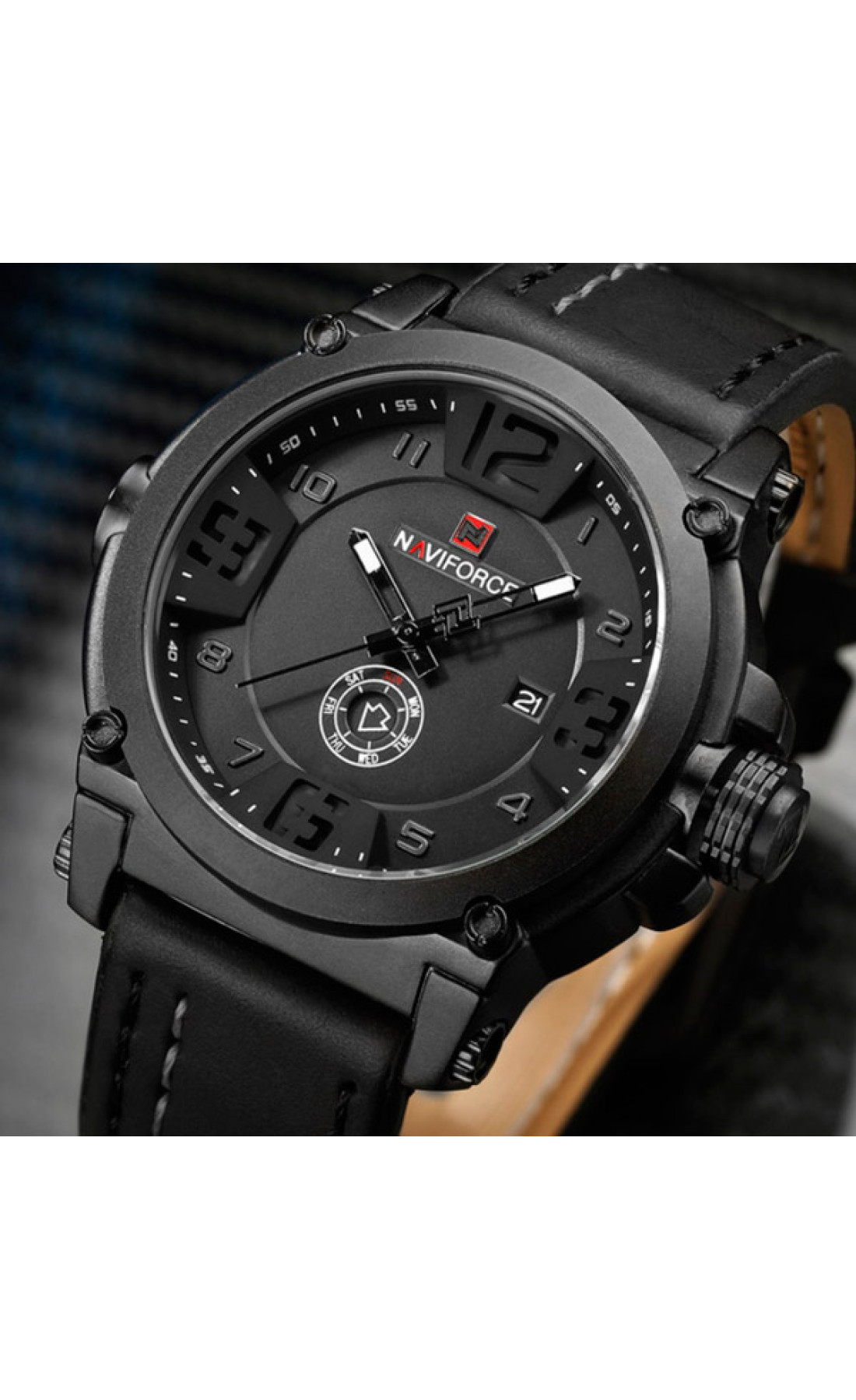 Чоловічий годинник  Naviforce Plaza Black NF9099