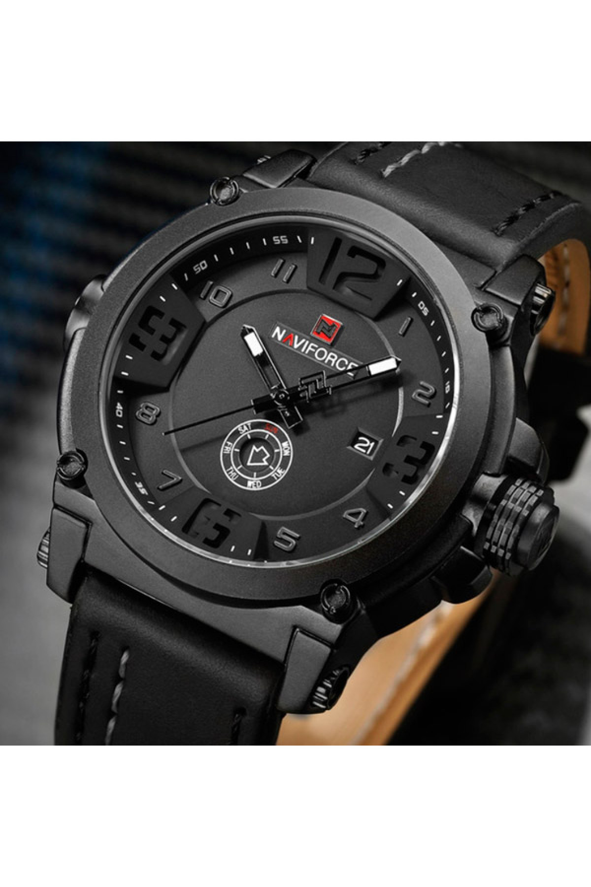 Чоловічий годинник  Naviforce Plaza Black NF9099