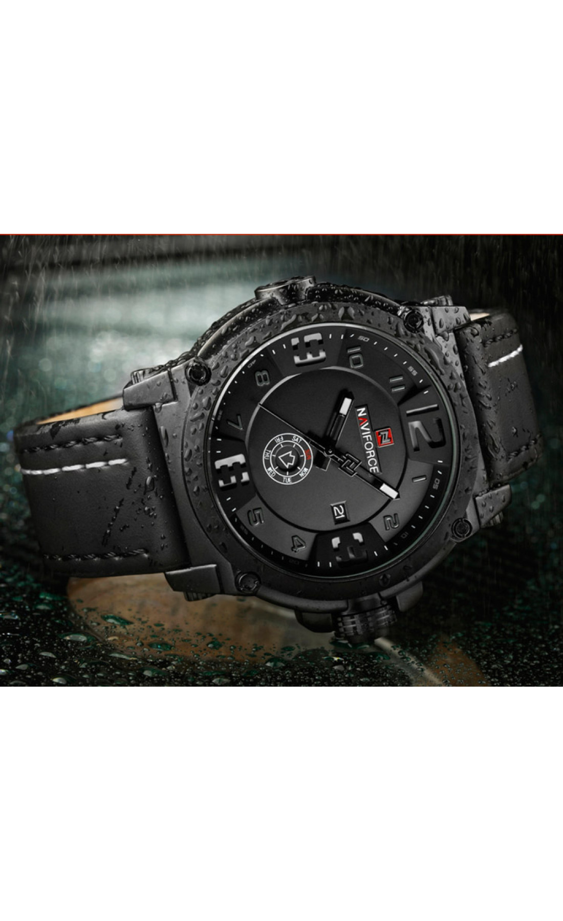 Чоловічий годинник  Naviforce Plaza Black NF9099