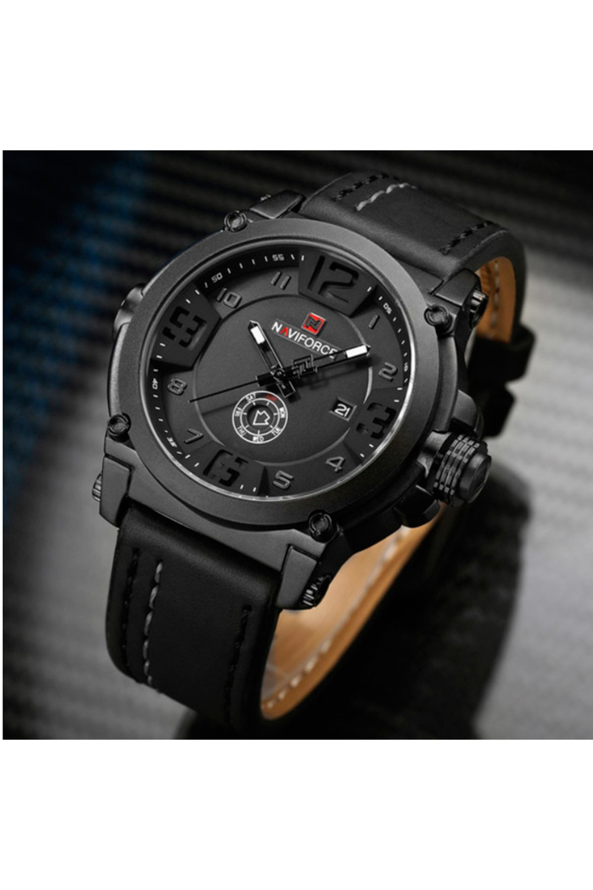 Чоловічий годинник  Naviforce Plaza Black NF9099