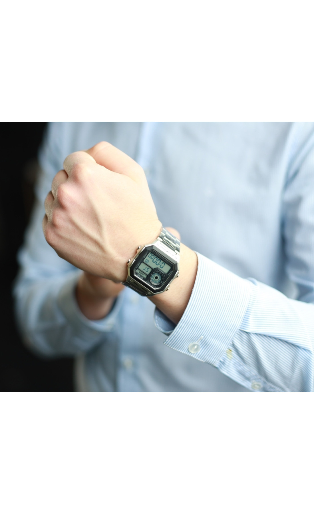 Чоловічий годинник  Skmei Ripple Silver 1335S