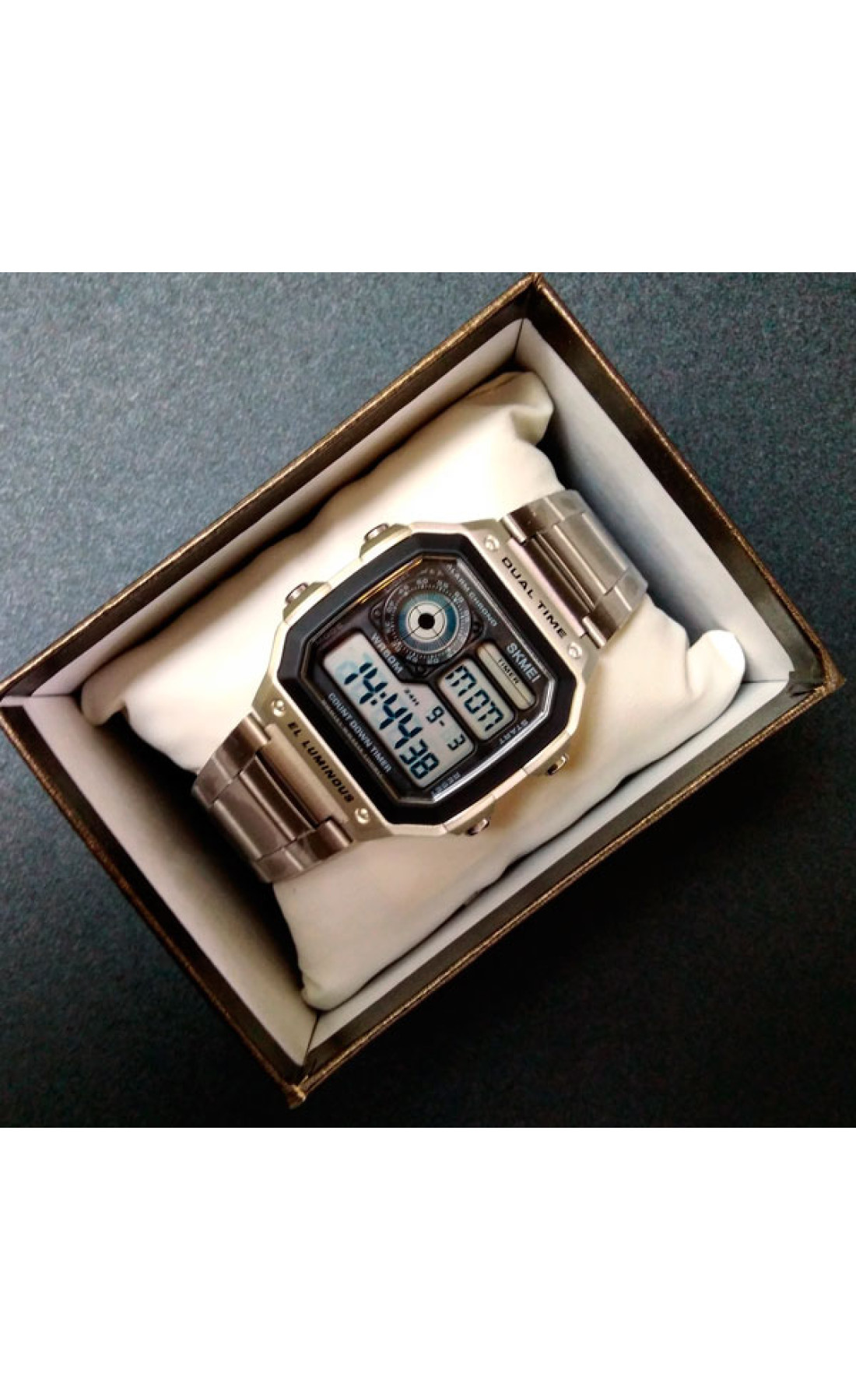 Чоловічий годинник  Skmei Ripple Silver 1335S