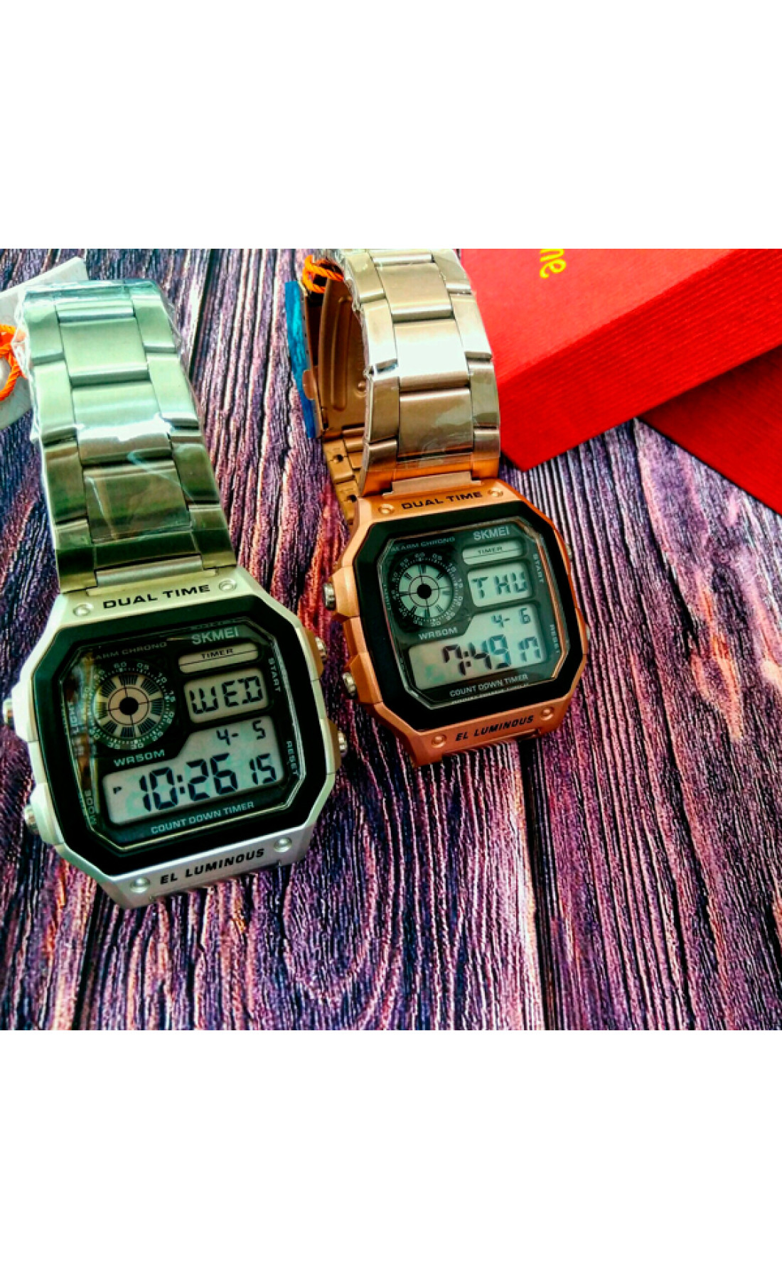 Чоловічий годинник  Skmei Ripple Silver 1335S