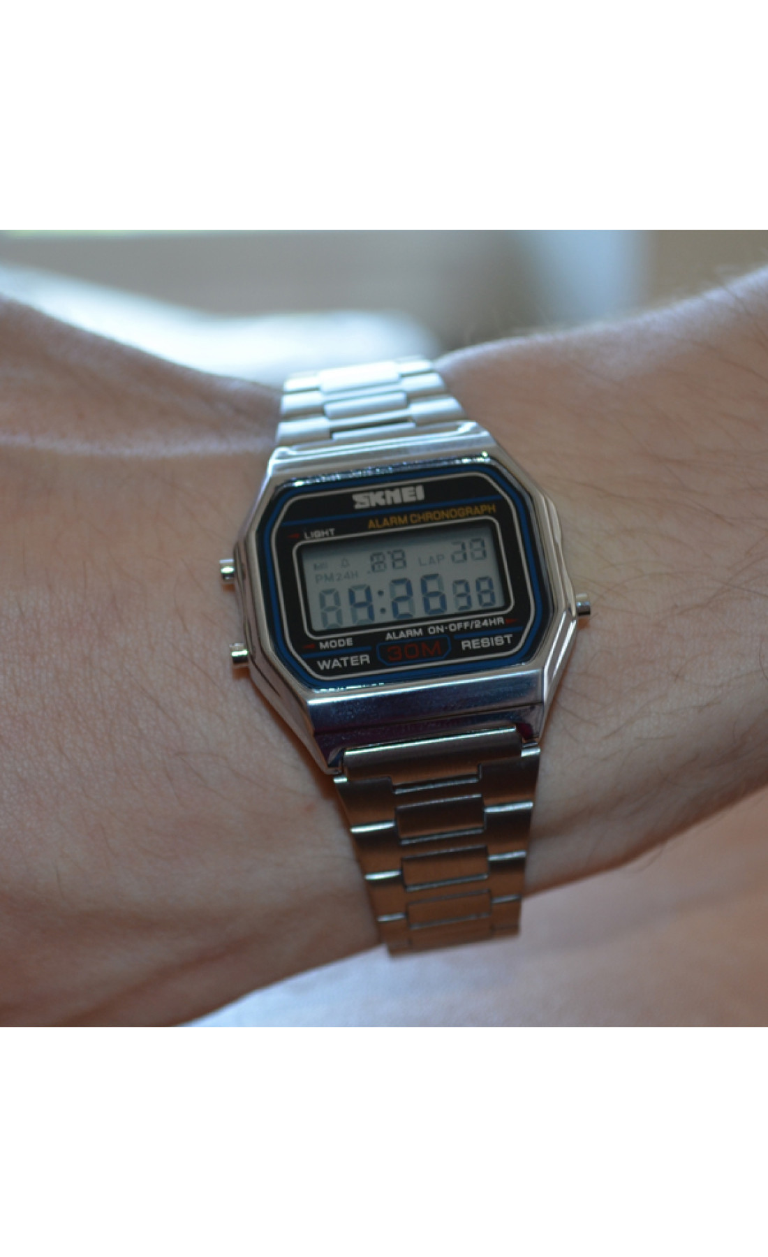 Чоловічий годинник  Skmei Popular Silver 1123S