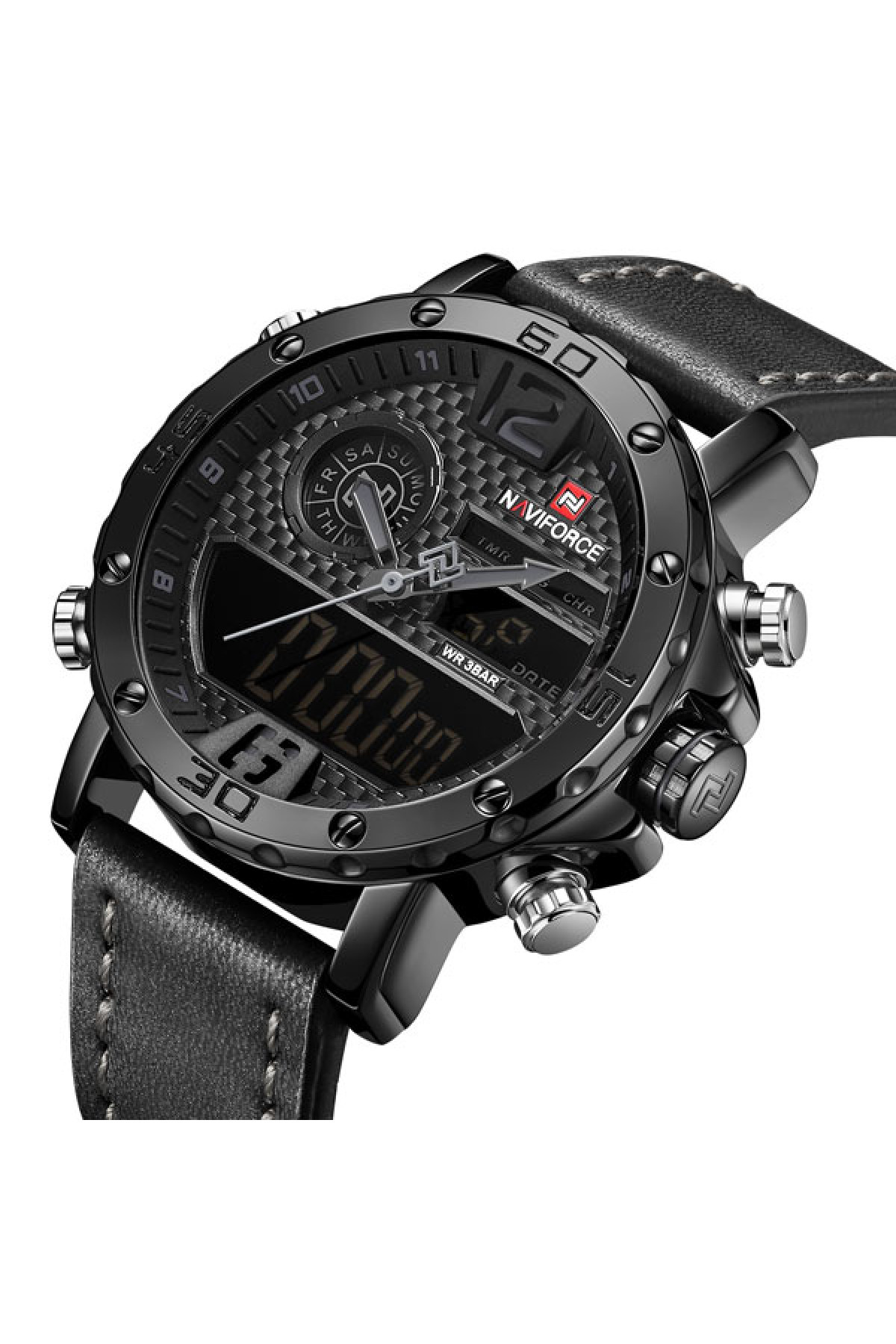 Чоловічий годинник  Naviforce Next Black 9134