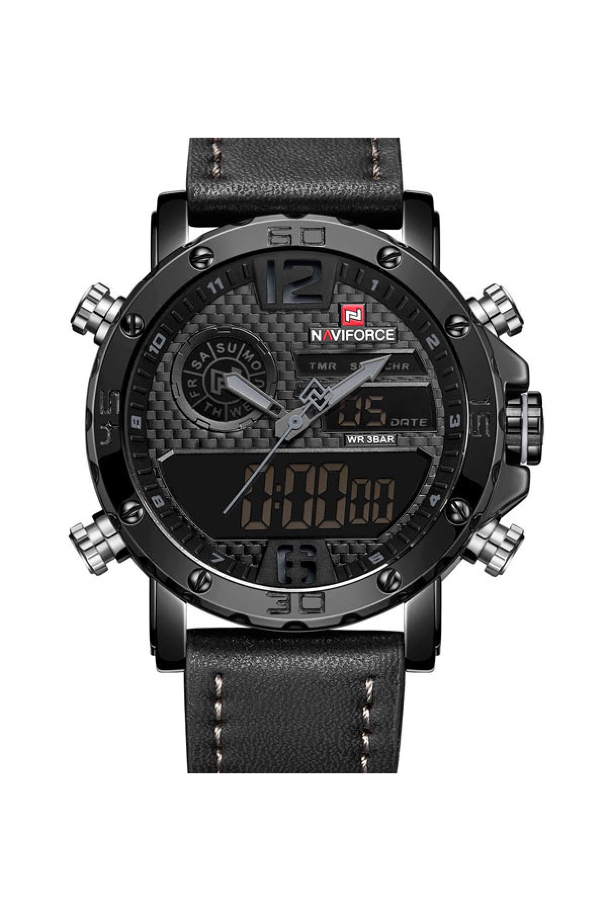 Чоловічий годинник  Naviforce Next Black 9134