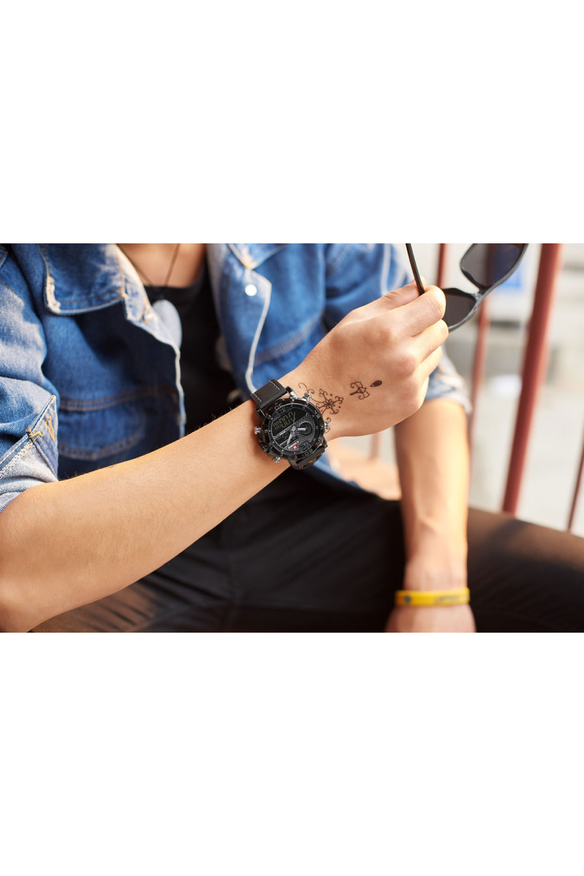 Чоловічий годинник  Naviforce Next Black 9134