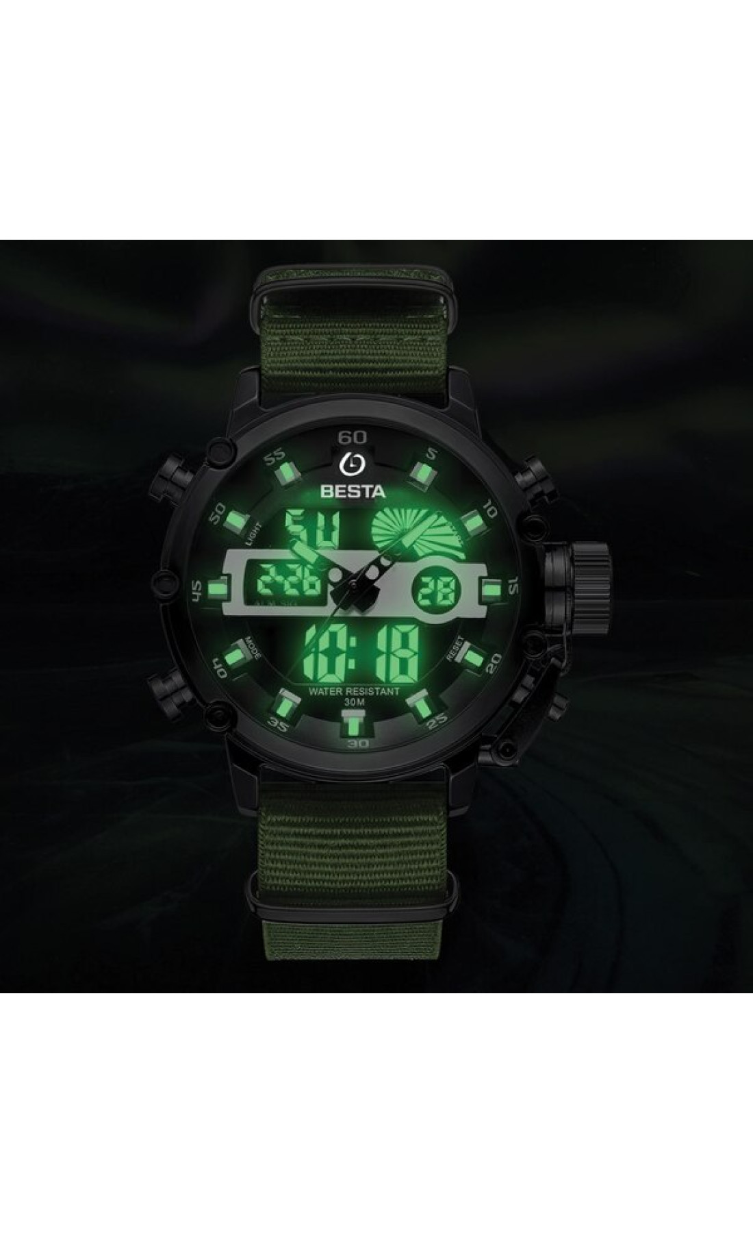 Чоловічий годинник  MegaLith Prof Green