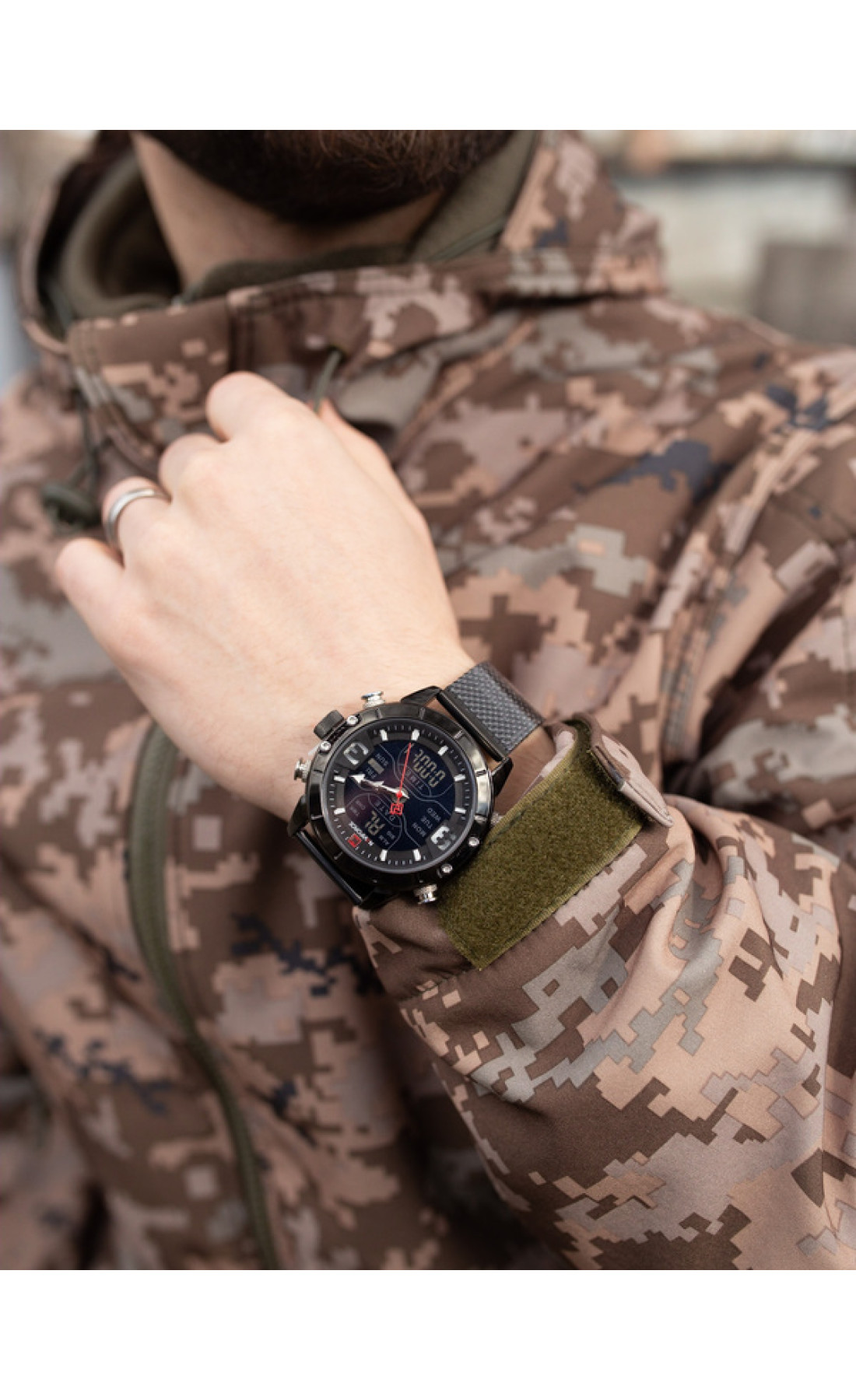 Чоловічий годинник  Naviforce Tesla Black NF9153