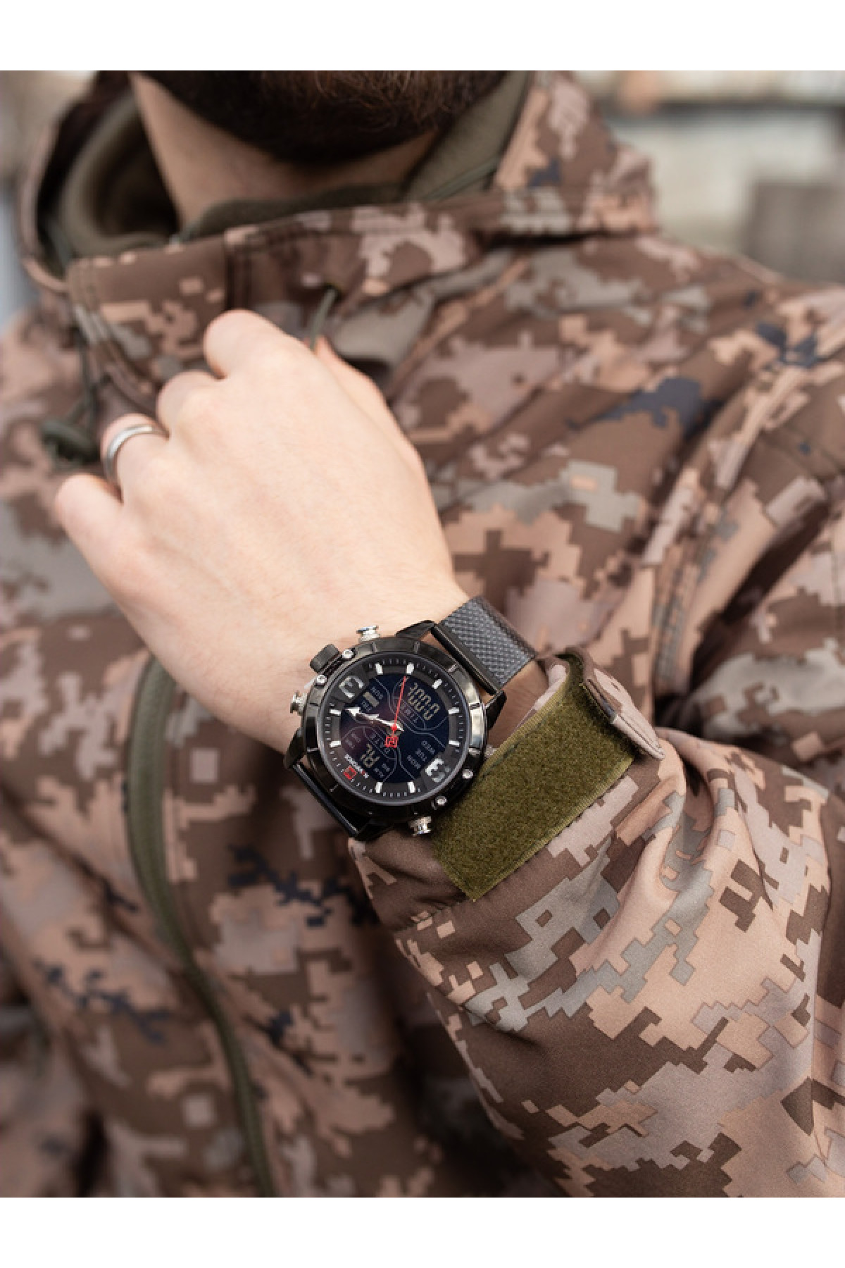 Чоловічий годинник  Naviforce Tesla Black NF9153