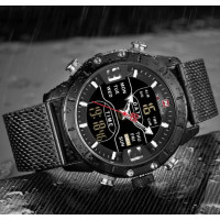 Чоловічий годинник  Naviforce Tesla Black NF9153