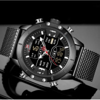 Чоловічий годинник  Naviforce Tesla Black NF9153