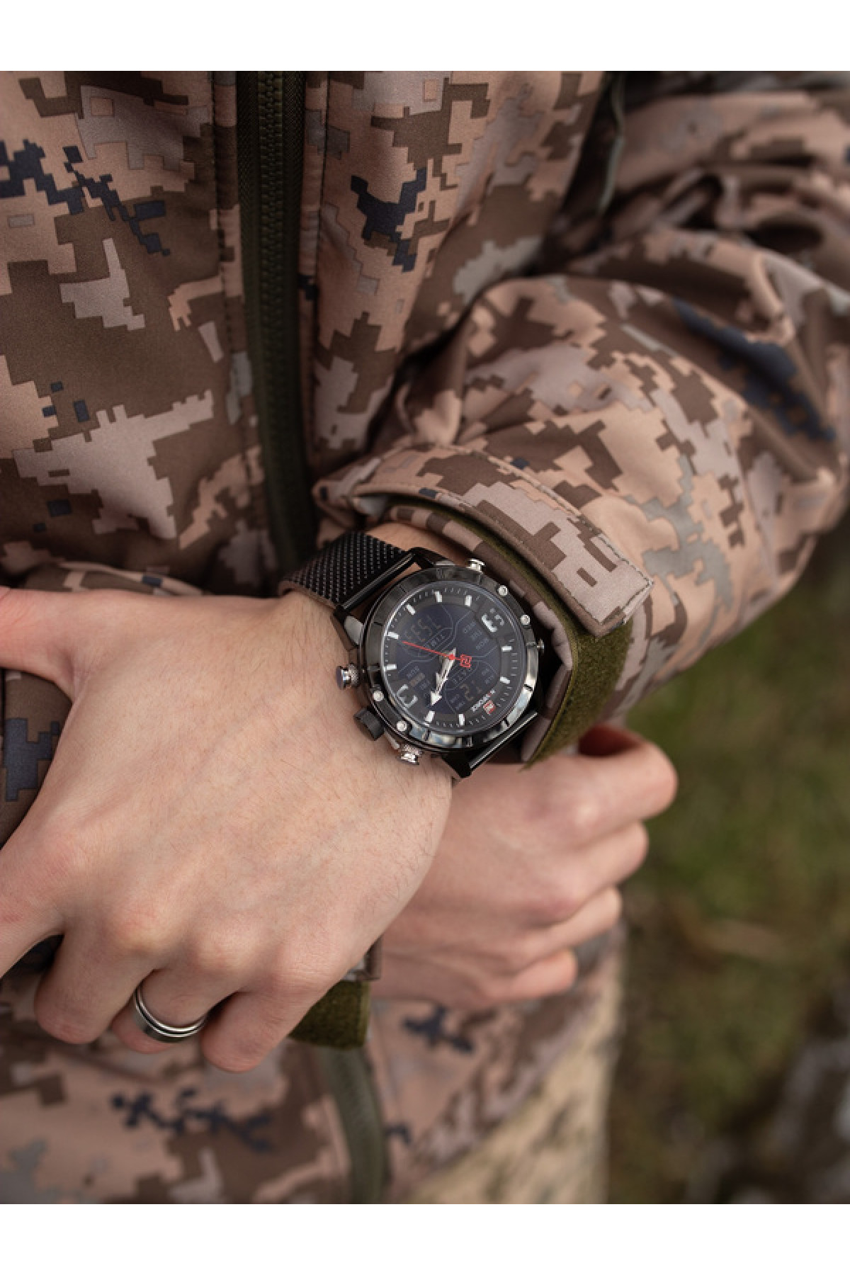 Чоловічий годинник  Naviforce Tesla Black NF9153