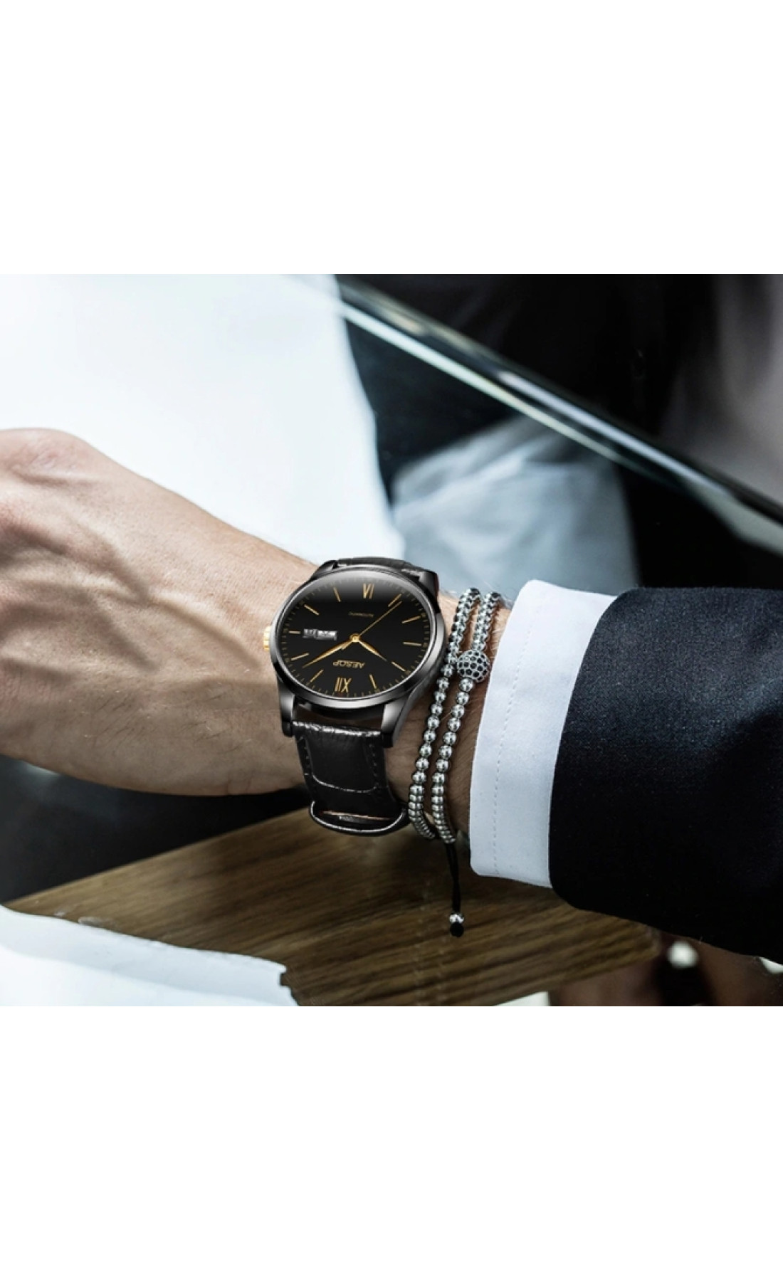 Чоловічий годинник  Aesop Black Edition