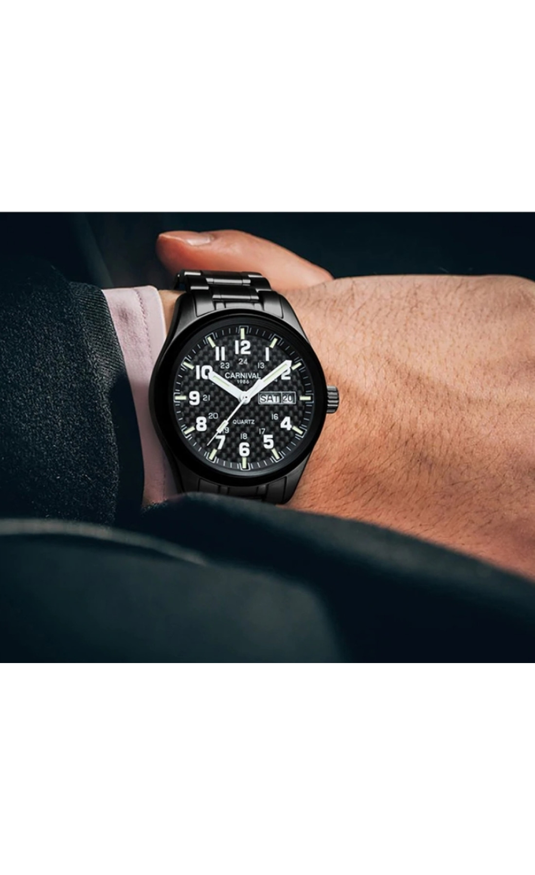 Чоловічий годинник  Carnival Black Jack
