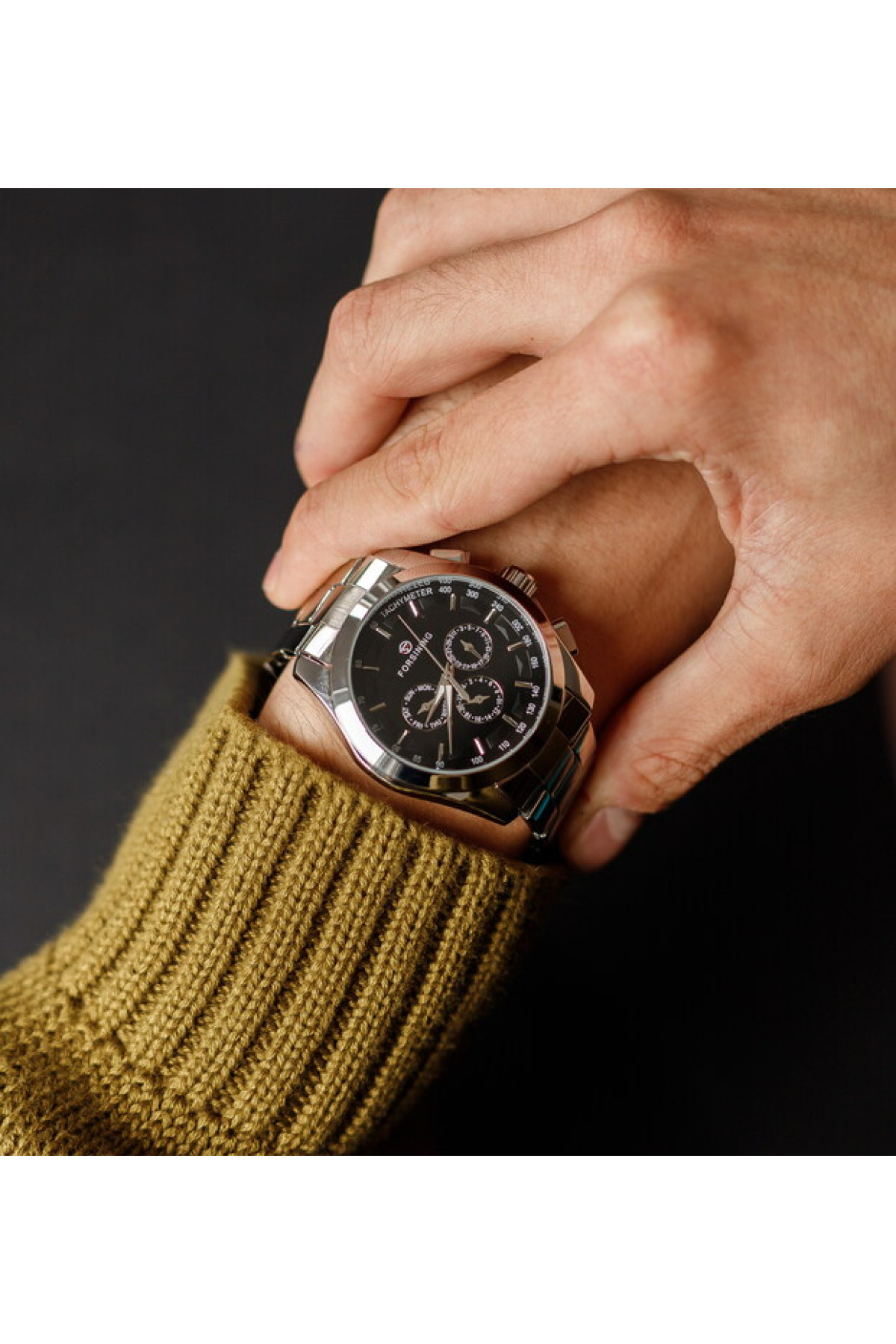 Чоловічий годинник  Forsining Walker Steel