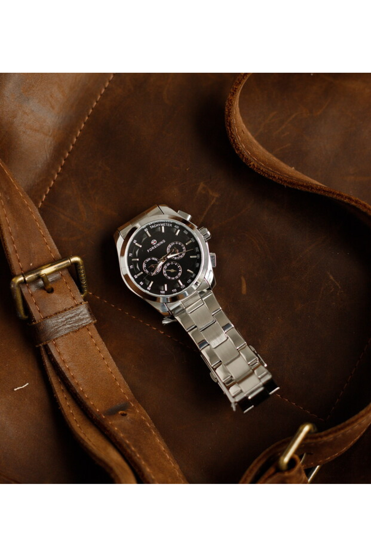 Чоловічий годинник  Forsining Walker Steel