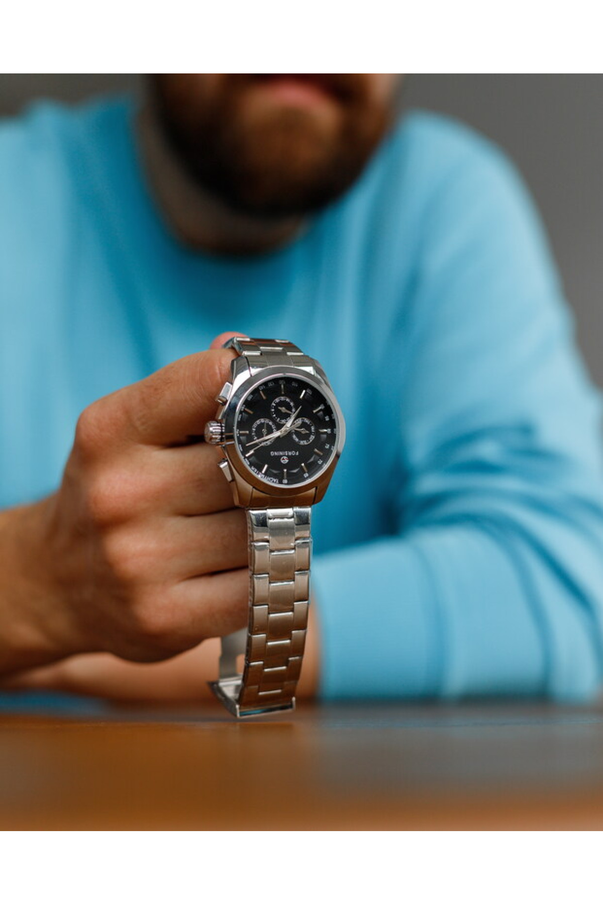 Чоловічий годинник  Forsining Walker Steel