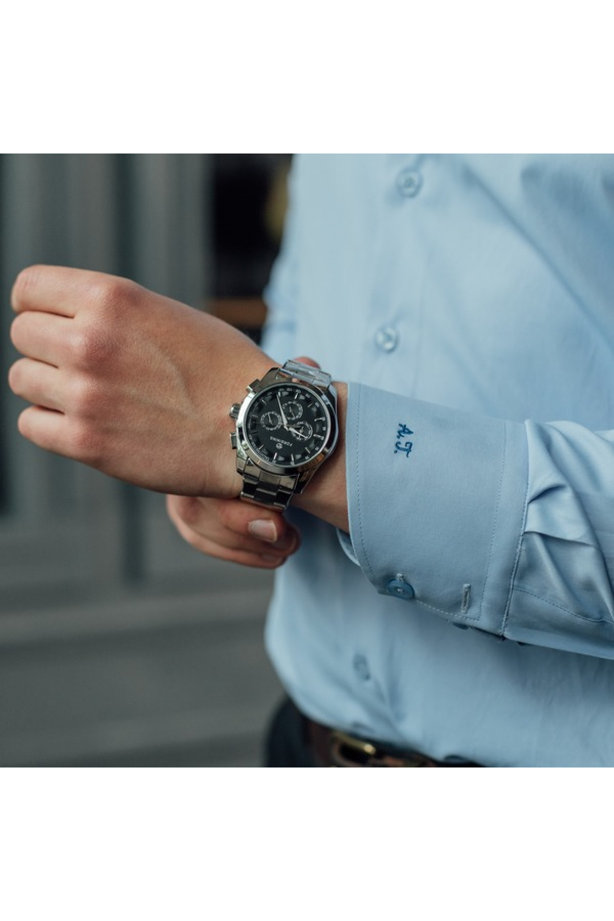 Чоловічий годинник  Forsining Walker Steel