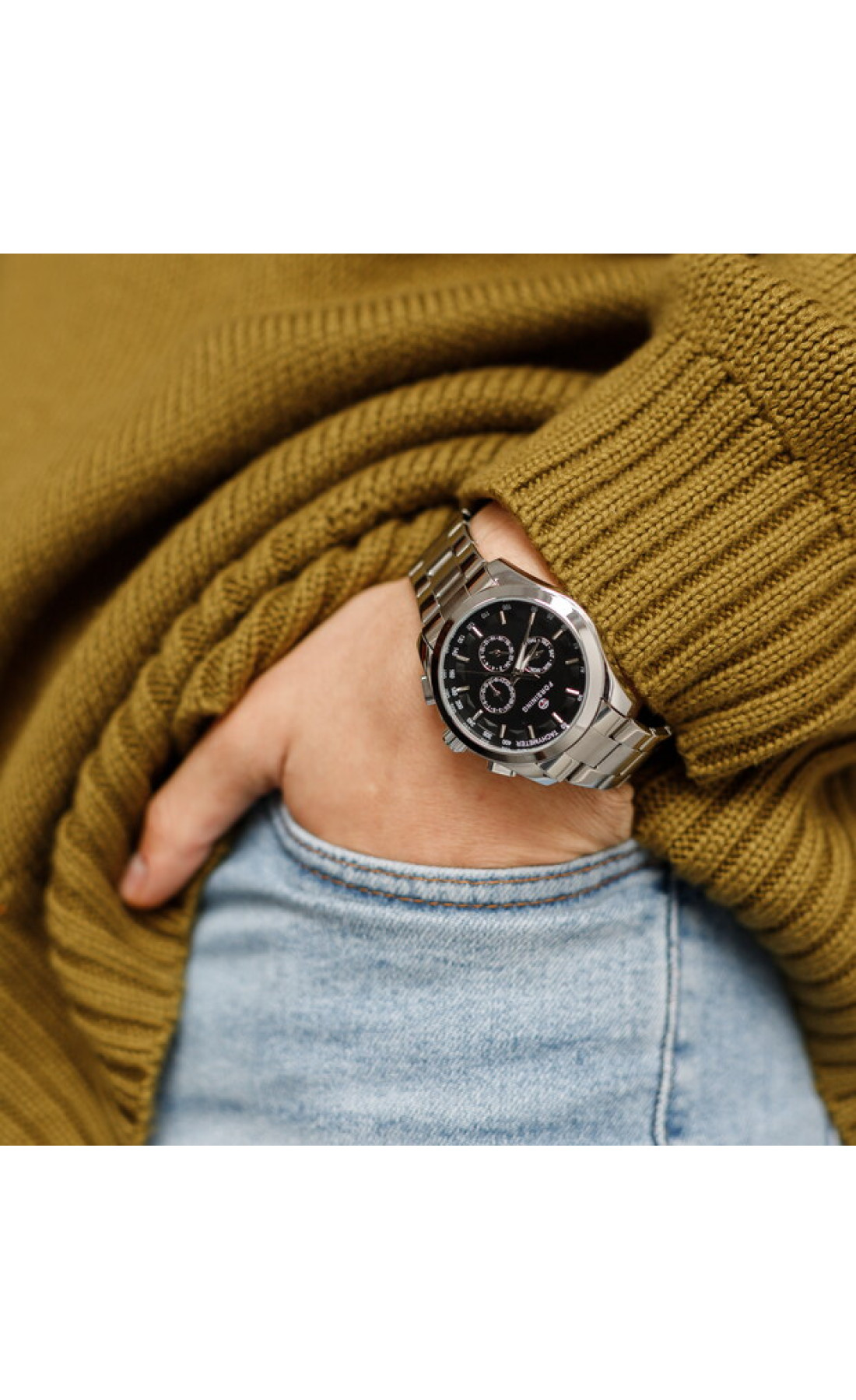 Чоловічий годинник  Forsining Walker Steel