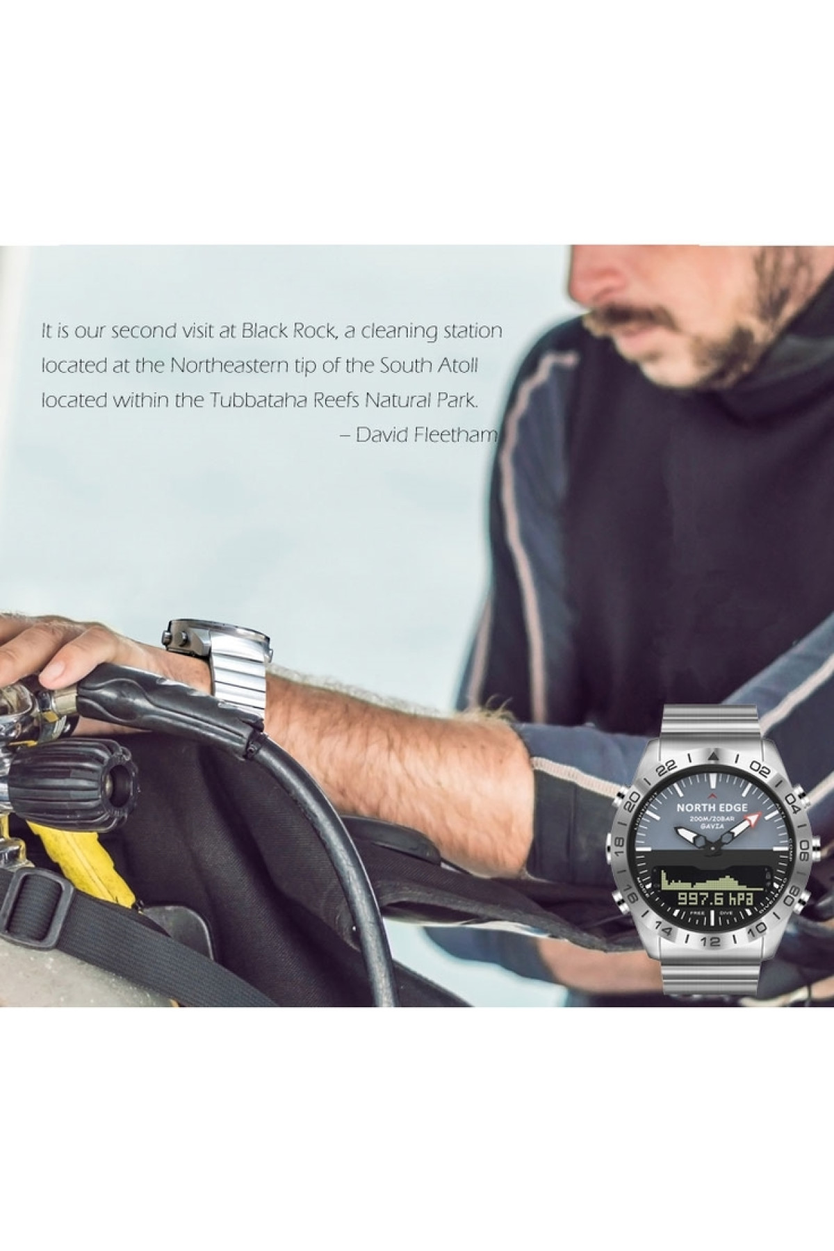 Чоловічий годинник  North Edge Gavia 20BAR