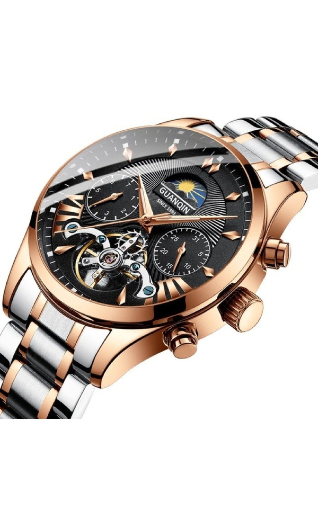 Чоловічий годинник  Guanquin Prestige Gold