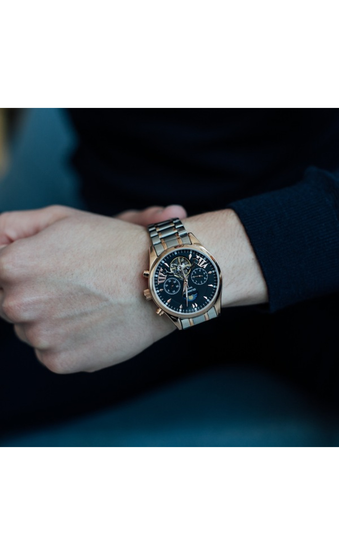 Чоловічий годинник  Guanquin Prestige Gold