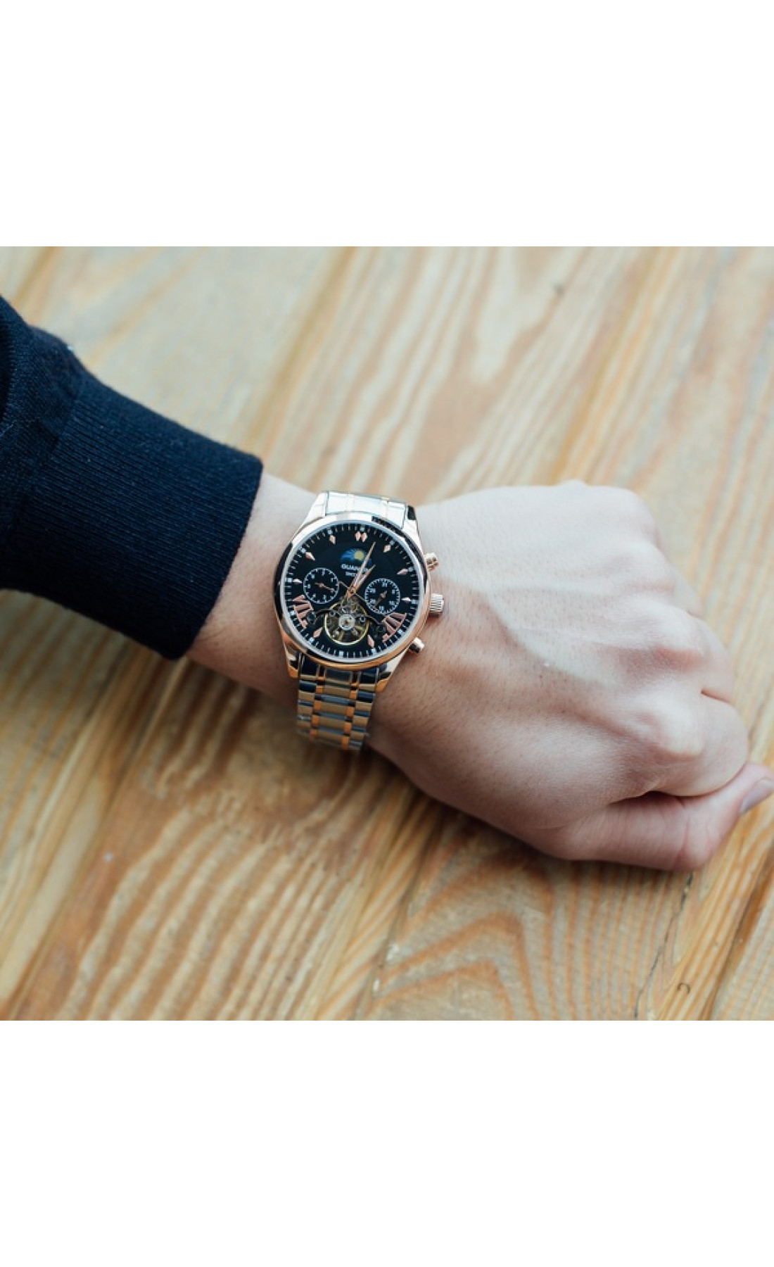 Чоловічий годинник  Guanquin Prestige Gold