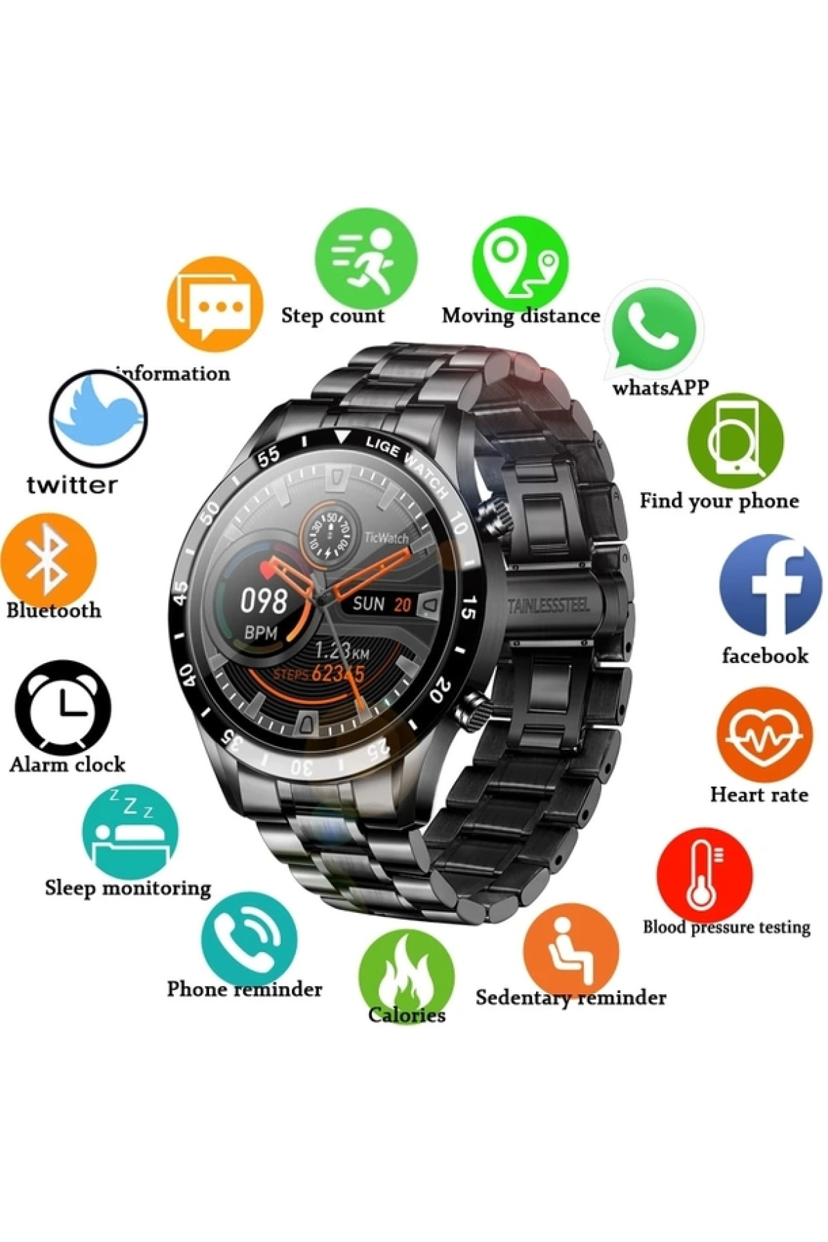 Смарт годинник  Smart Power Nano Black