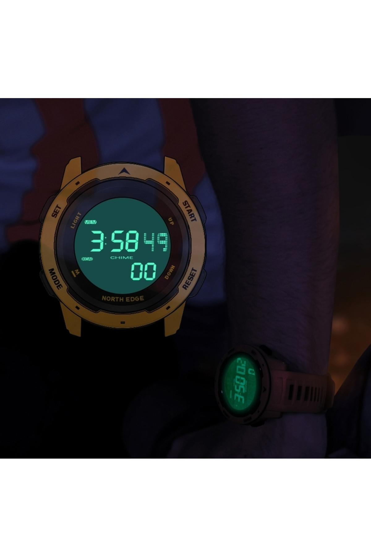 Чоловічий годинник  North Edge MARS Pro Black 5BAR