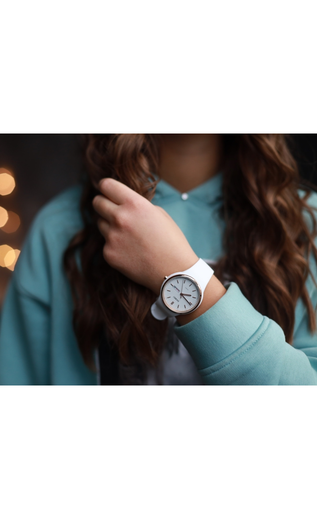 Жіночий годинник  Skmei Vivo White