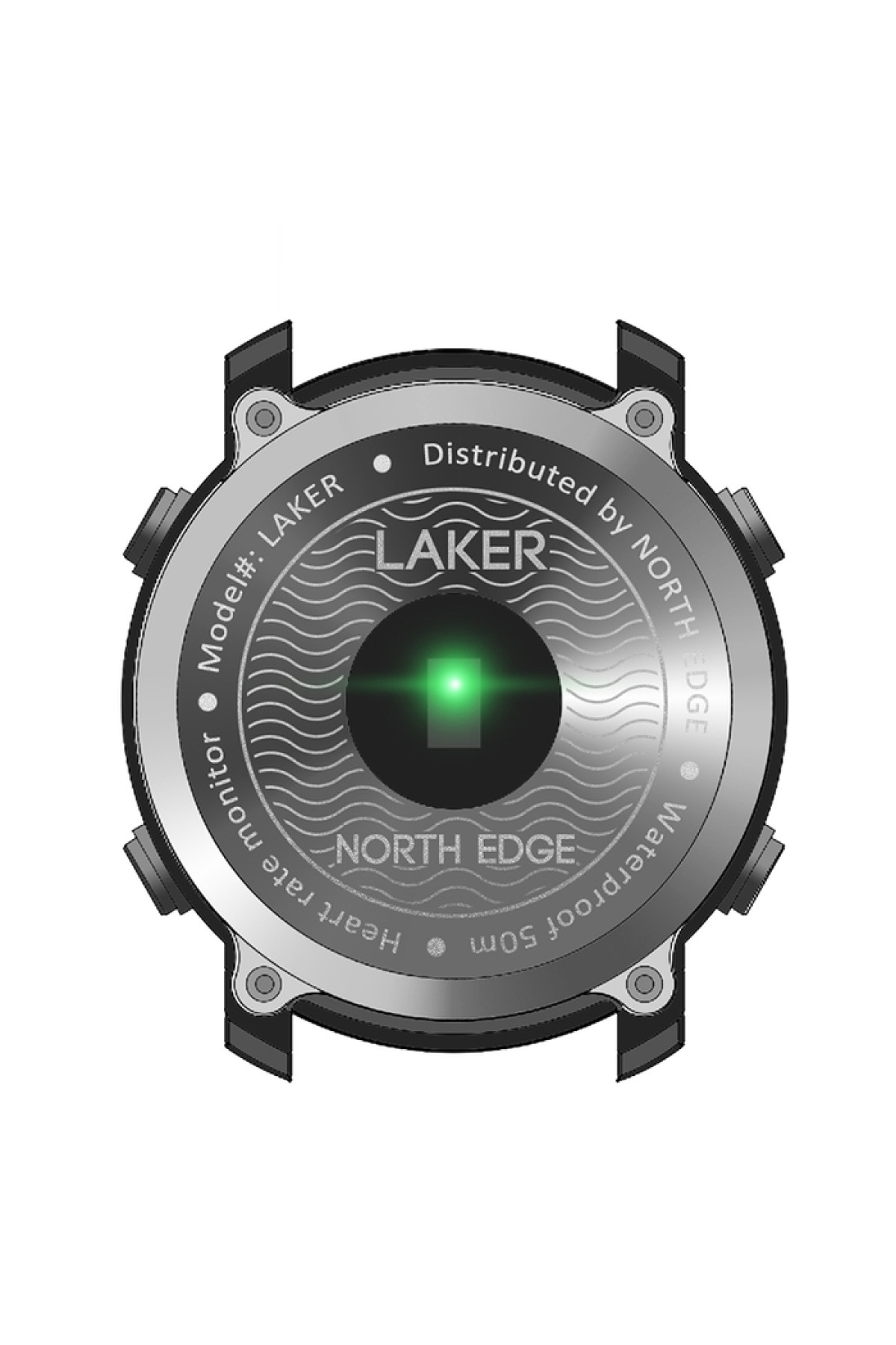 Чоловічий годинник  North Edge Laker Black 5BAR