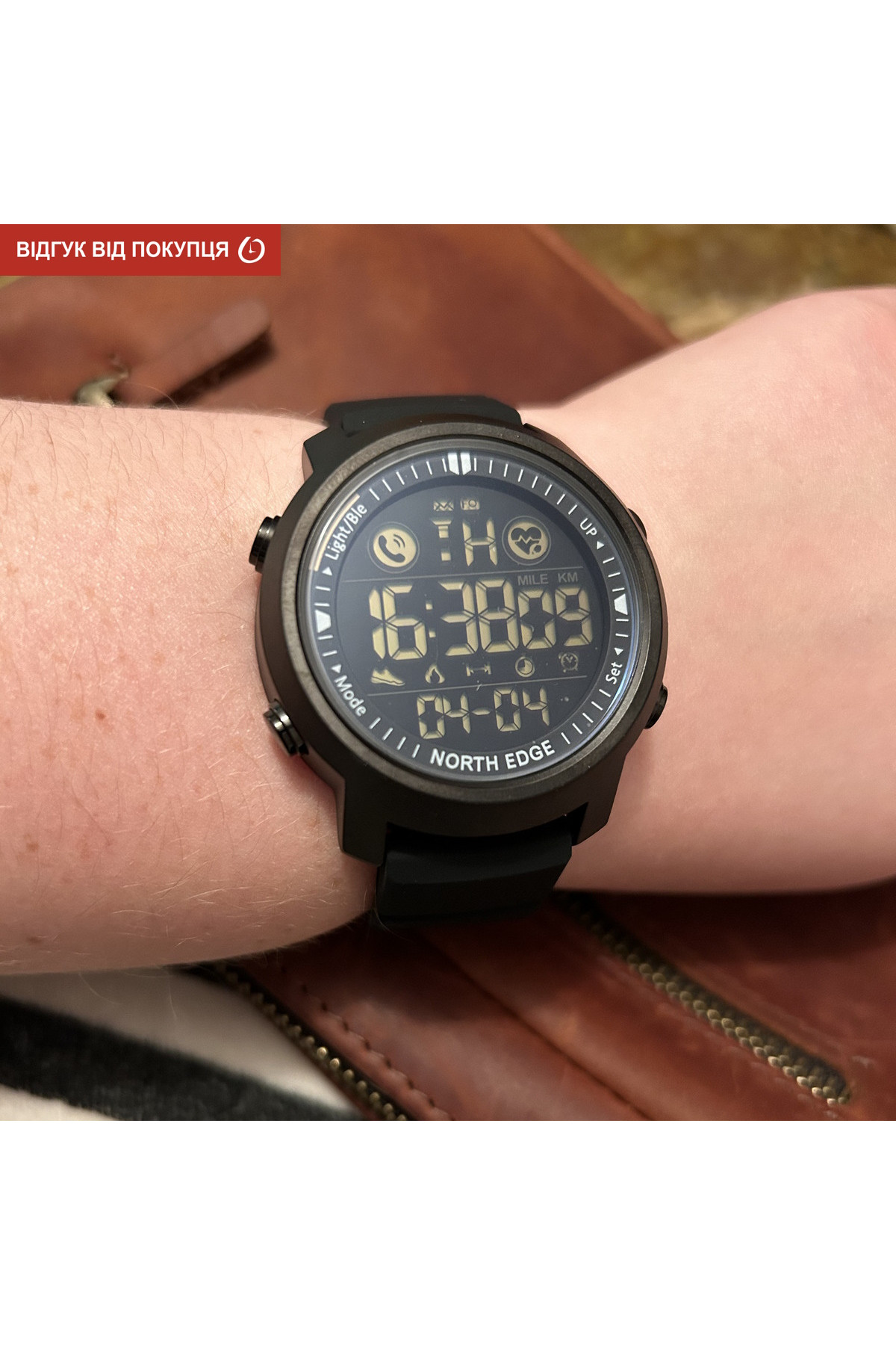 Чоловічий годинник  North Edge Laker Black 5BAR