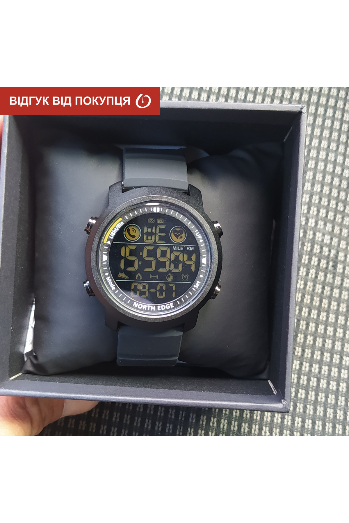 Чоловічий годинник  North Edge Laker Black 5BAR