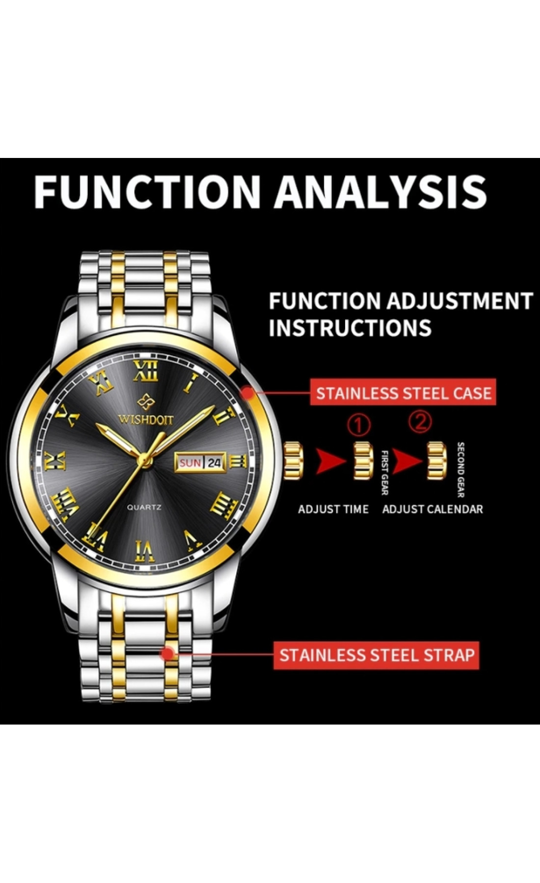 Чоловічий годинник  WishDoIt World