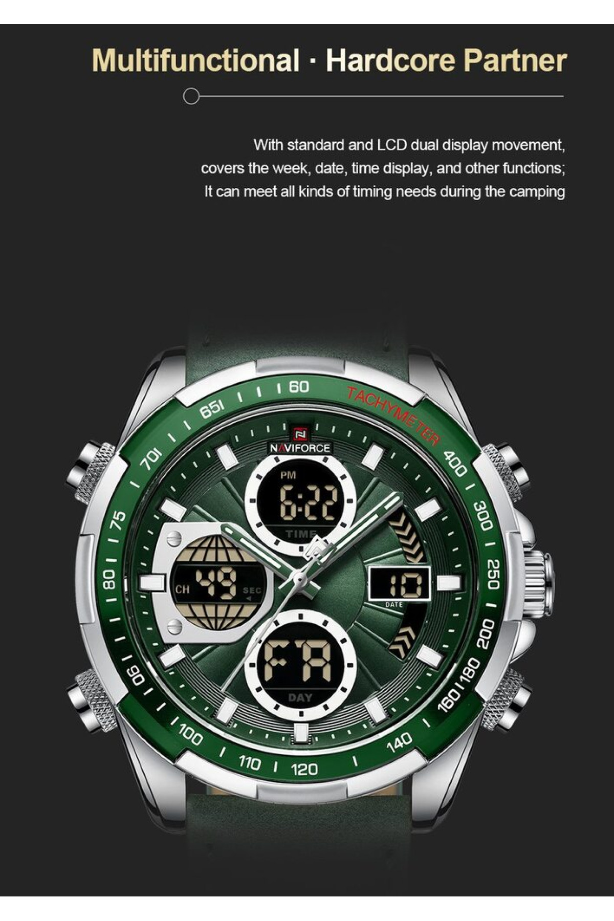 Чоловічий годинник  Naviforce Fly ArmyGreen