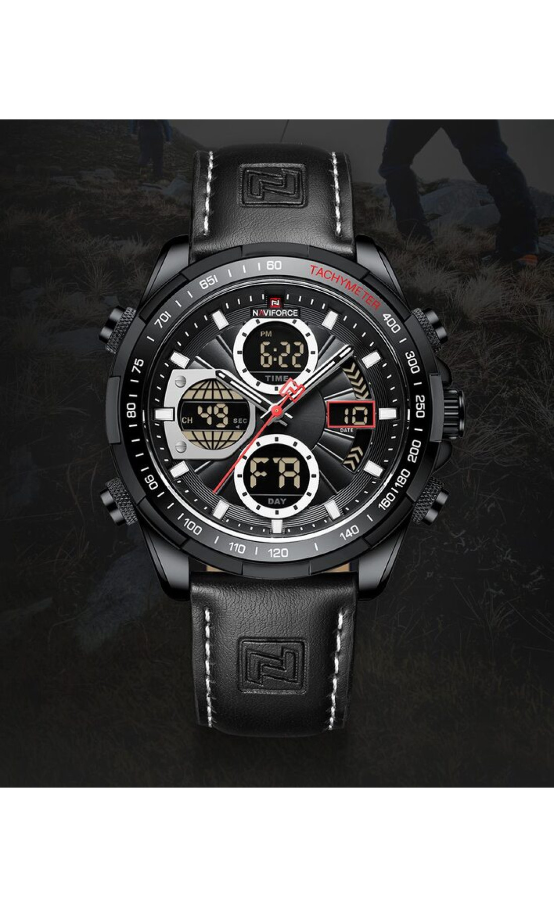 Чоловічий годинник  Naviforce Fly Black