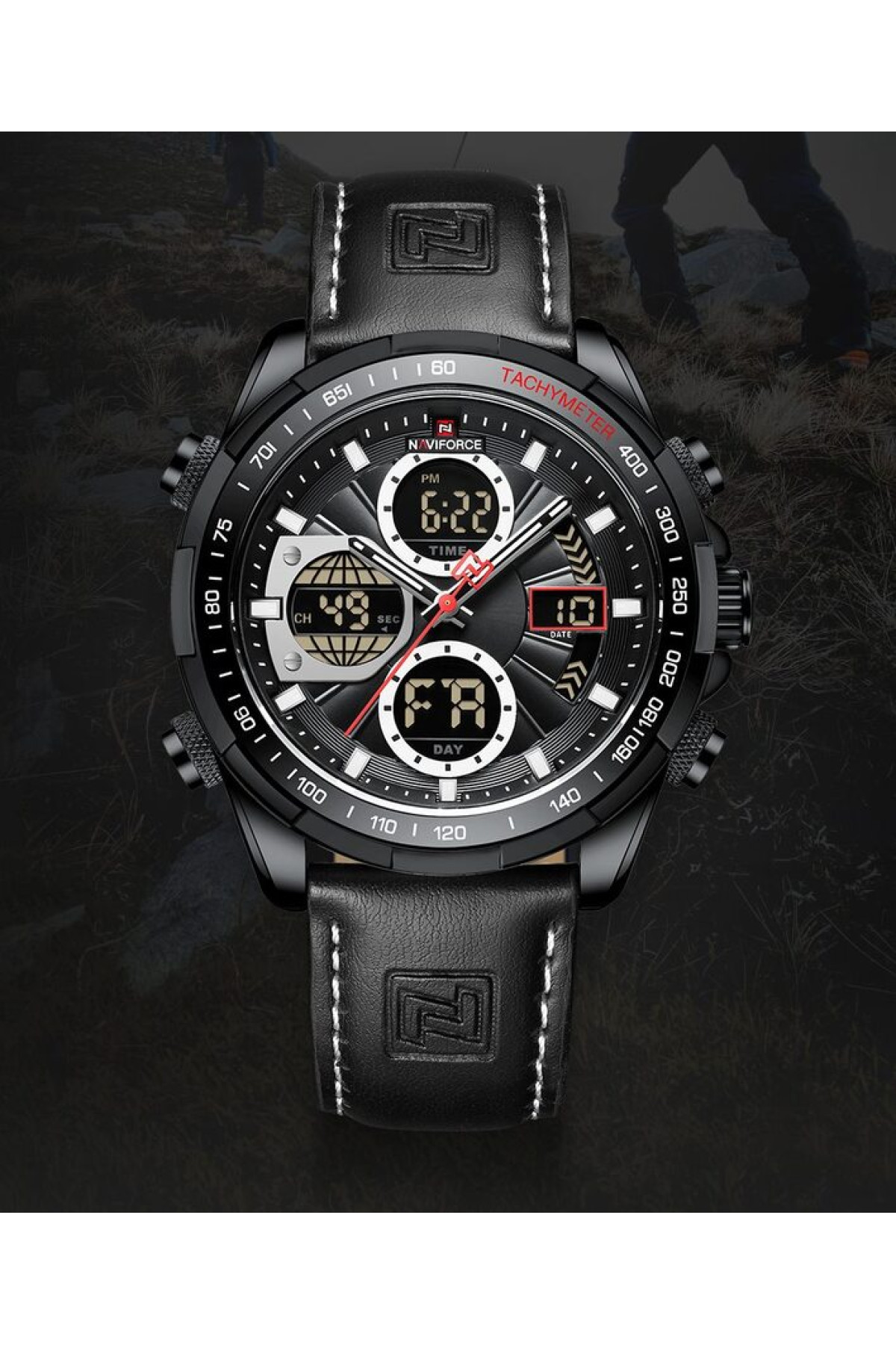 Чоловічий годинник  Naviforce Fly Black